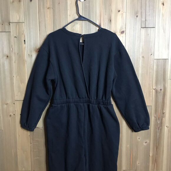 Wild Fable Black Fleece Jumpsuit One Piece Elastic Waist Size Large - Picture 5 of 16